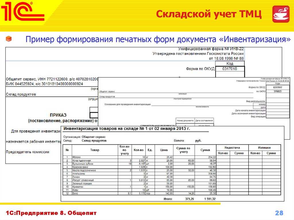 Ведение учета товарно-материальных ценностей