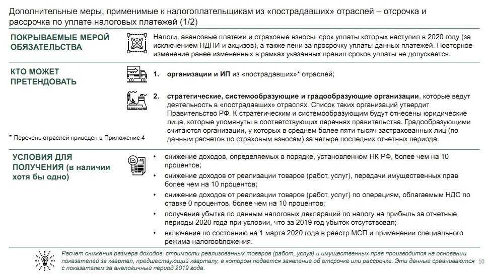Как организации получить отсрочку по уплате налогов?
