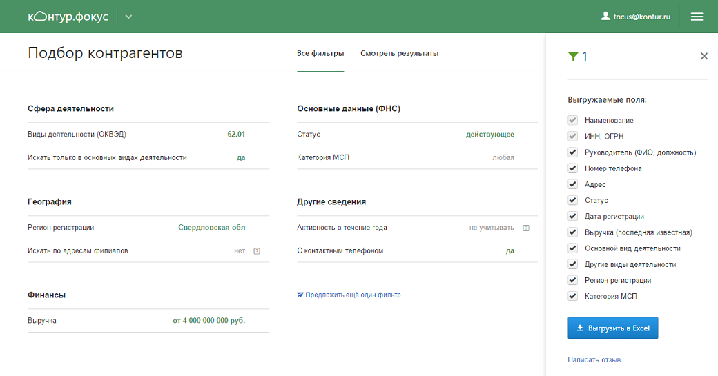 Контур.фокус — обзор сервиса | startpack