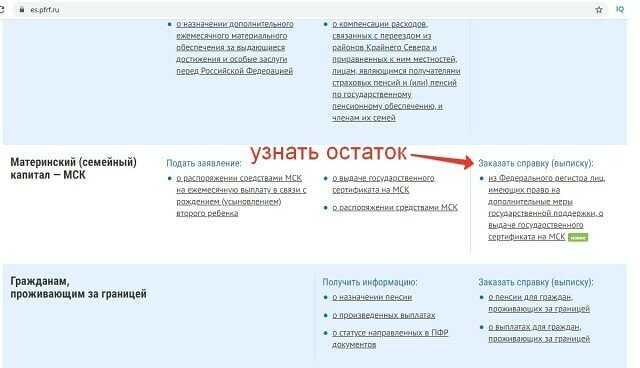 Как узнать остаток материнского капитала через госуслуги