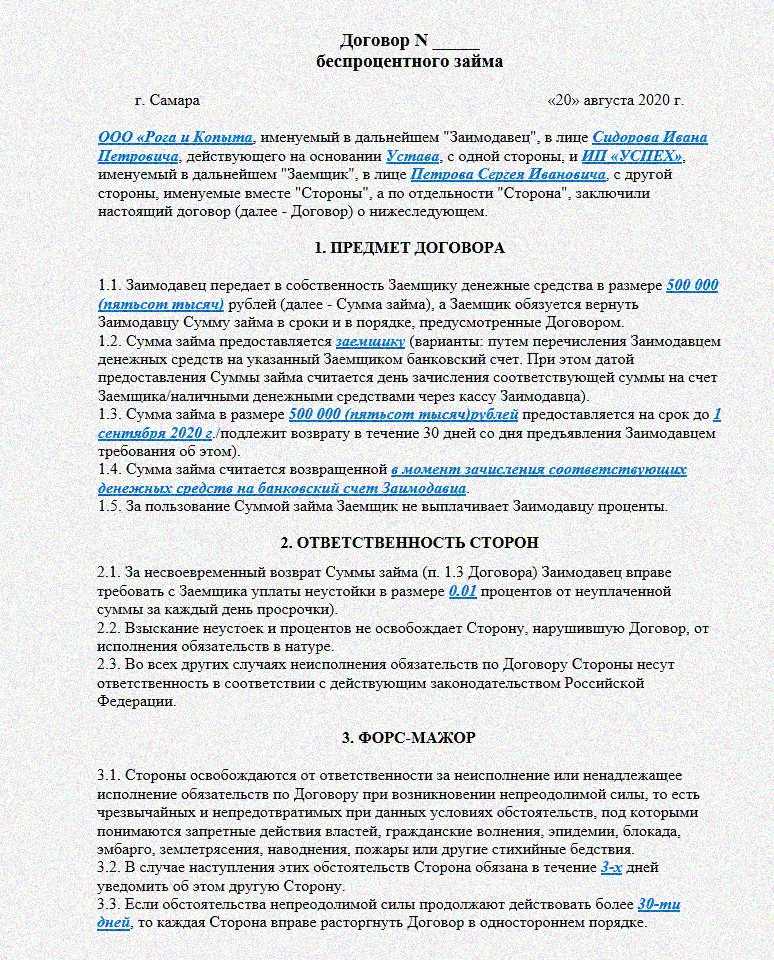 Займы между взаимозависимыми лицами. процентные, беспроцентные