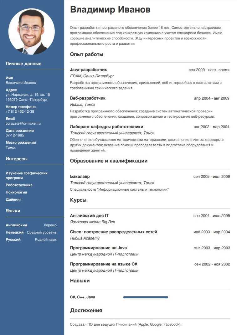 Типы резюме: выбираем подходящий для себя — work.ua