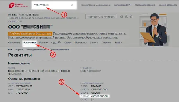 Узнать октмо по инн на сайте росстата и фнс, можно ли получить информацию по адресу регистрации, окато