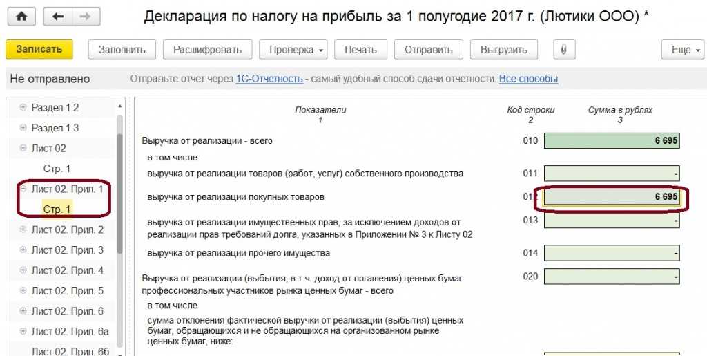Как заполнить лист 02 декларации по налогу на прибыль организации