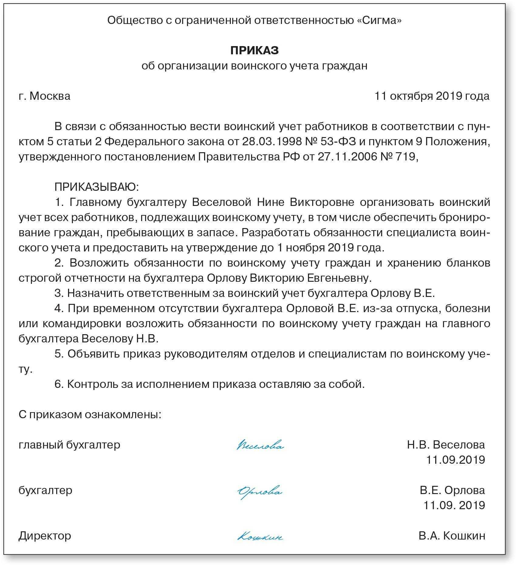 Ведение воинского учета в организации, последние изменения, пошаговая инструкция, ответственность за неведение