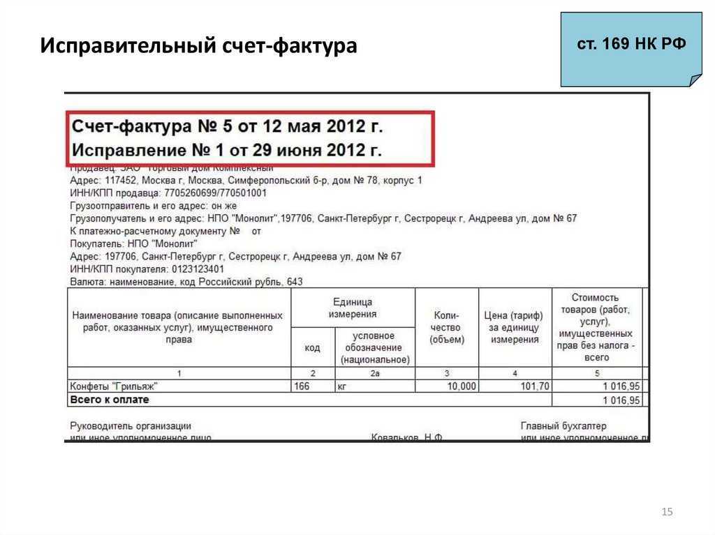 Счёт-фактура: анализ практики | ваш консультант