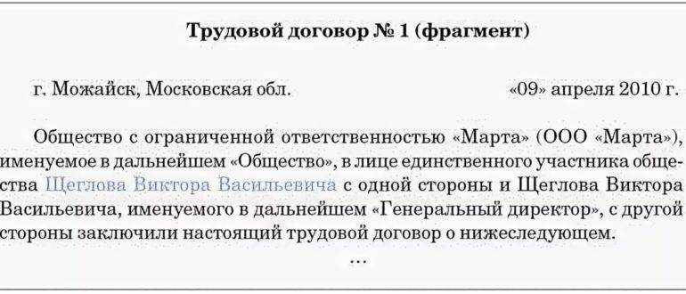 Трудовой договор с директором: когда и как заключать (или нет)