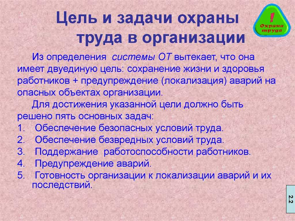 Основы охраны труда в российской федерации конспект кратко