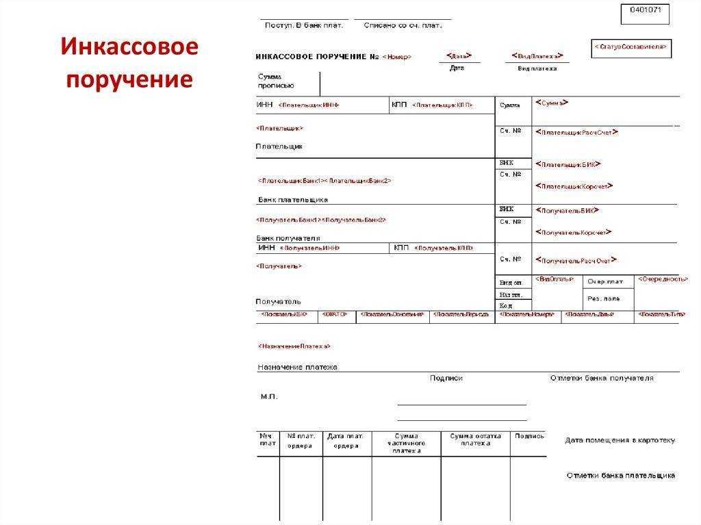 Инкассовое поручение