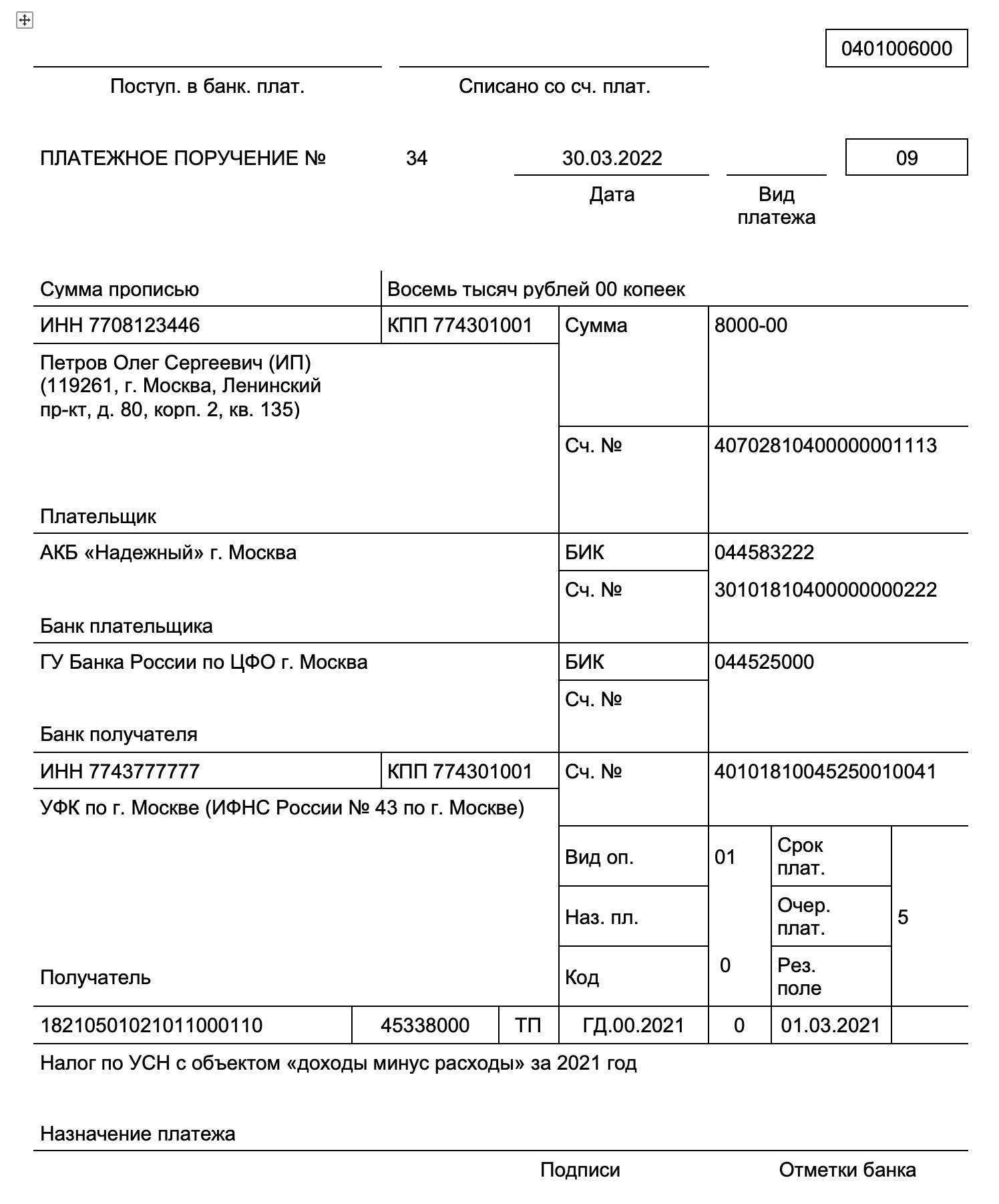 Расшифровка кбк в 2020-2021 годах - 18210102010011000110 и др. - nalog-nalog.ru