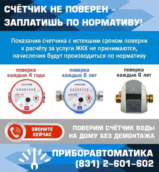 Как сделать перерасчет платежей после поверки счетчиков воды