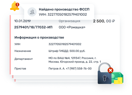 Контроль, мониторинг, сверка и сервис оплаты штрафов для юридических лиц и бизнеса
