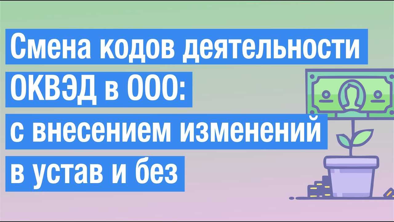 Пошаговая инструкция добавления оквэд для ооо