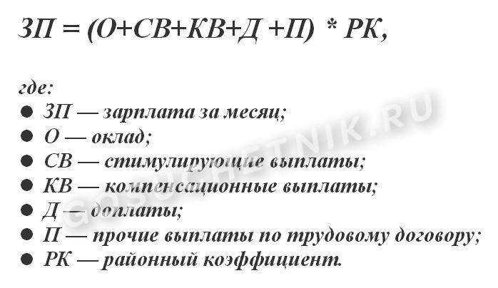 Районный коэффициент и северная надбавка в 2024 году