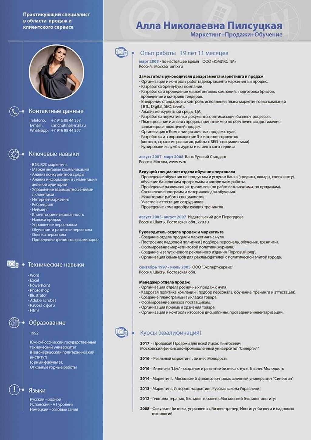 Пример функционального резюме и советы по написанию - работа, поиск 2024