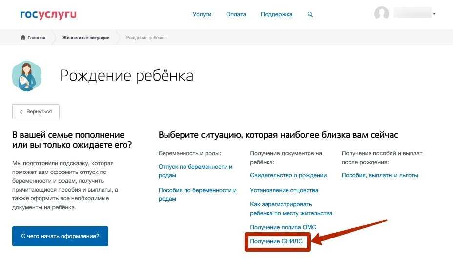 Как оформить снилс на ребенка через госуслуги: порядок действий, возможные проблемы, как решить