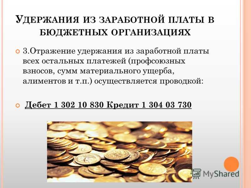 Удержания из заработной платы по тк рф