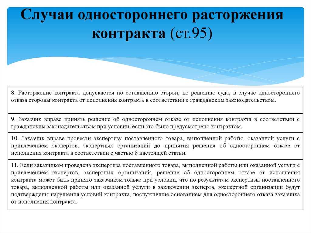 Односторонний отказ заказчика от выполнения подрядных работ: особенности и основания