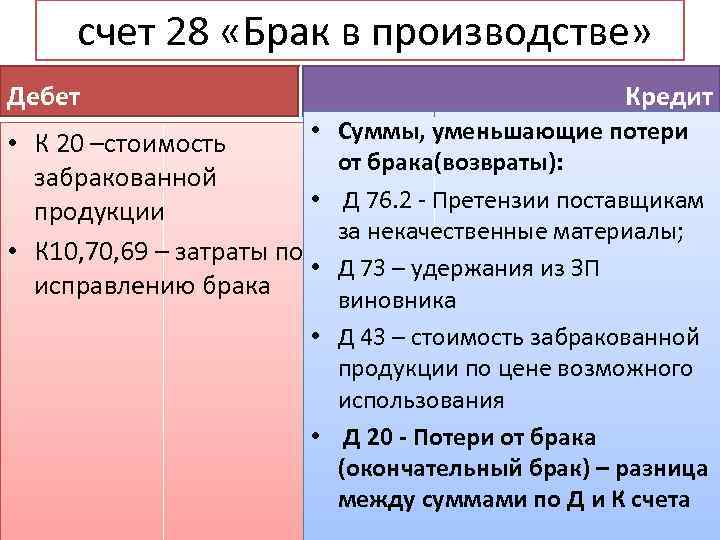 Бухгалтерский учет потерь от брака | статья в журнале «молодой ученый»