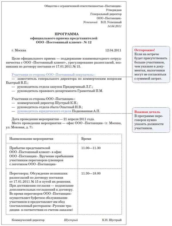 Представительские расходы в 2023 году в налоговом учете | идея права